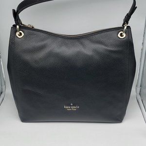 Kate Spade Kat Shoulder Bag Black Leather